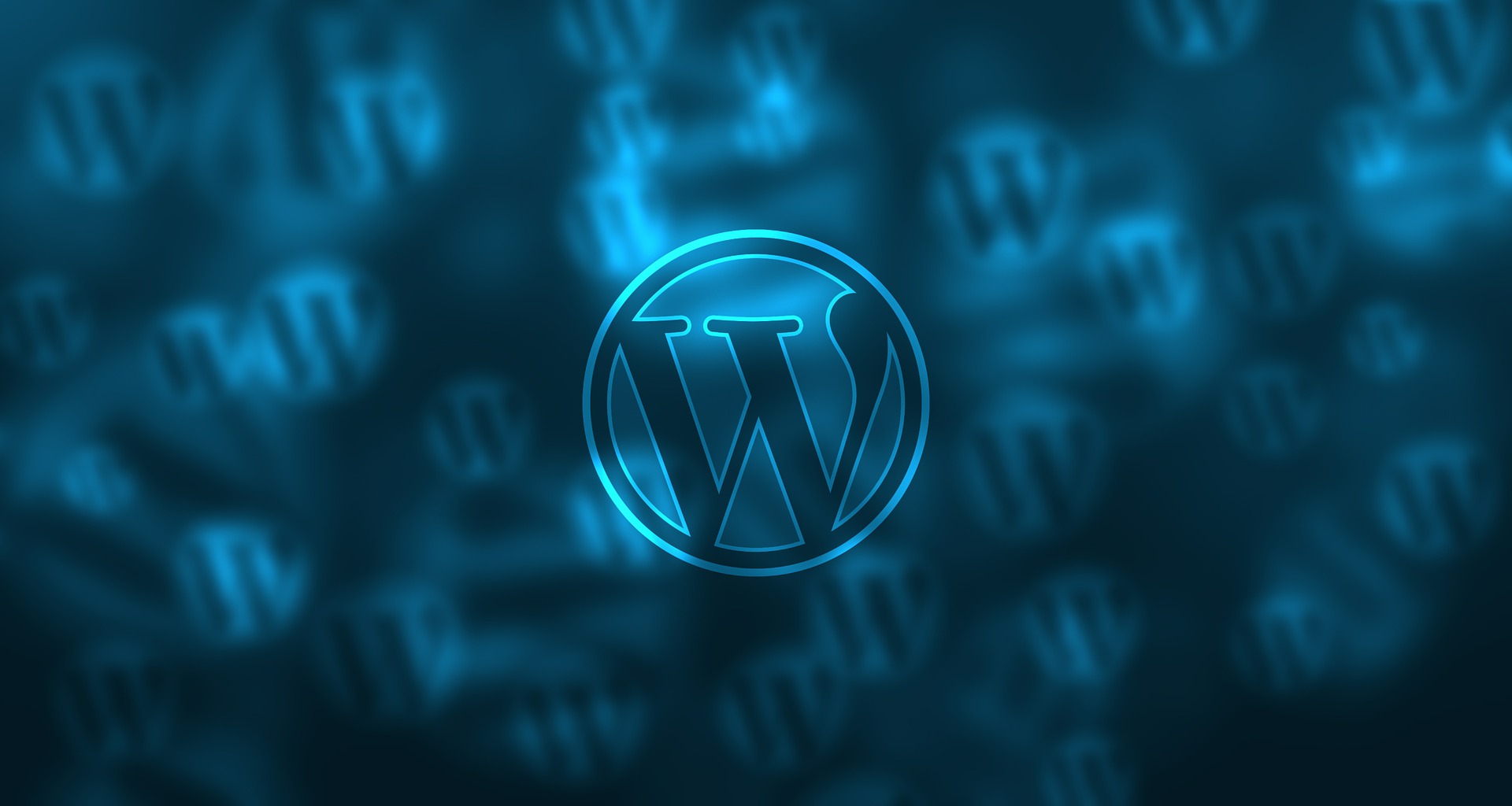 blue wordpress logo